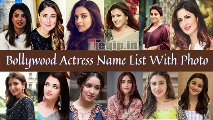 List Of Indian Bollywood Of Actress